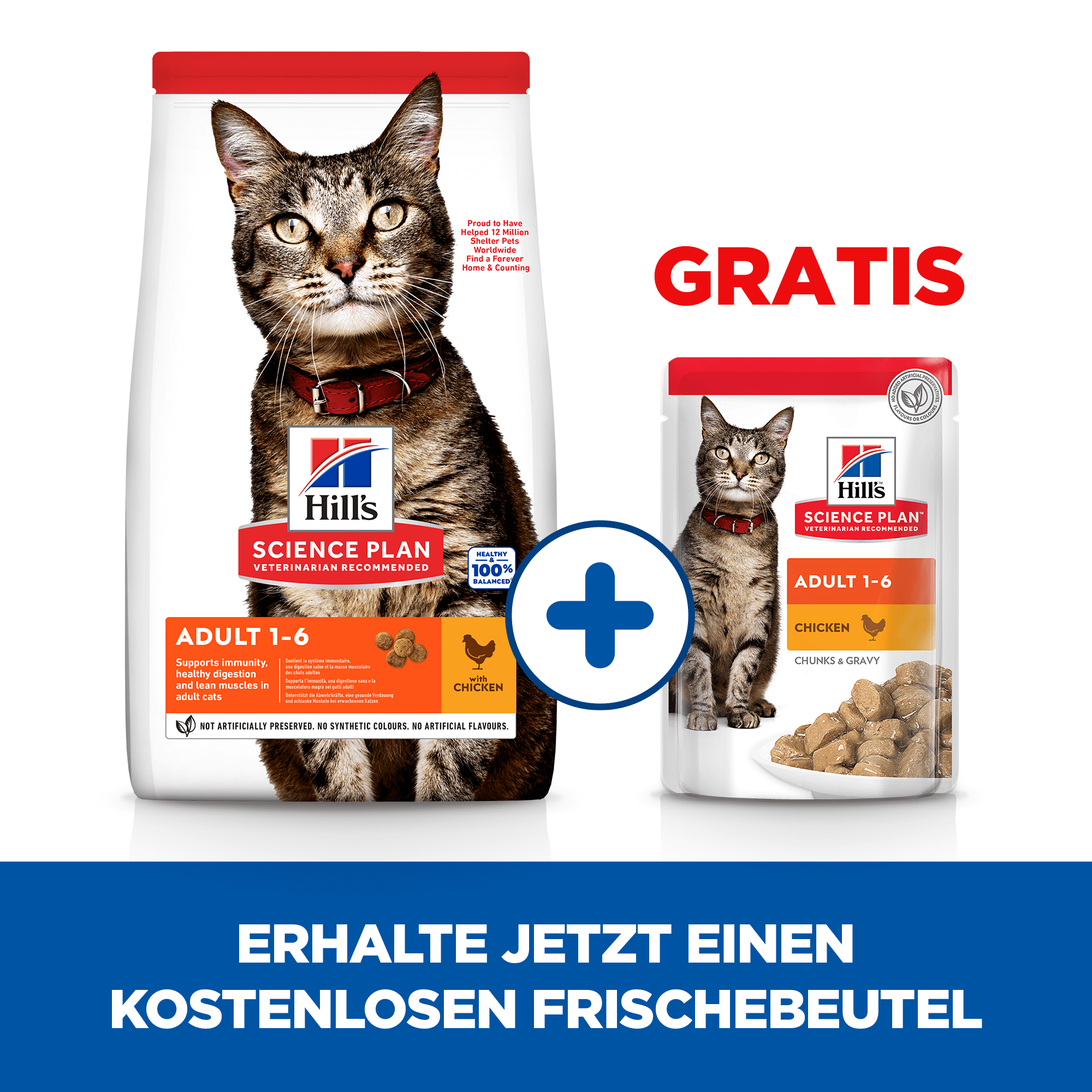 Hill's Science Plan Adult Katzenfutter - Huhn - 1,5 kg