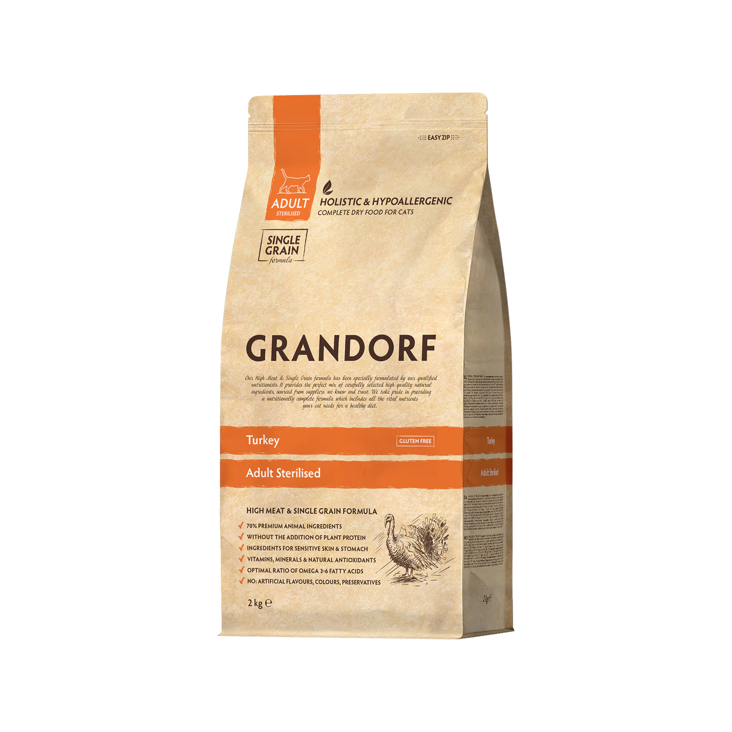 Grandorf Sterilised Adult - Tacchino - Cibo per gatti