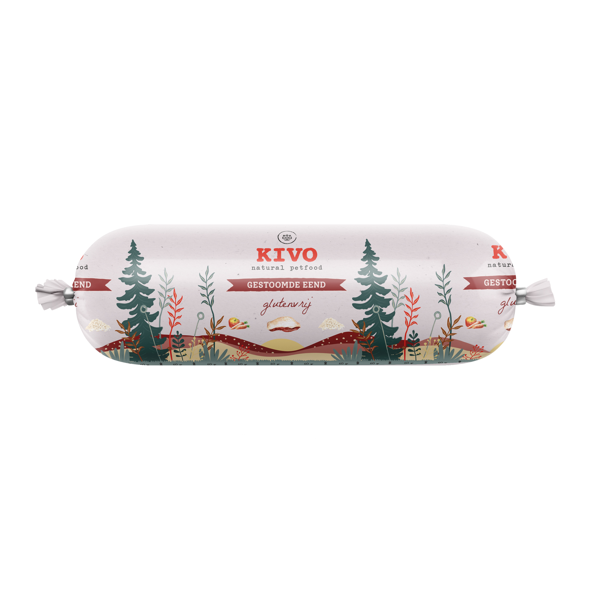 Kivo Gestoomde Eend - 24 x 600 gram