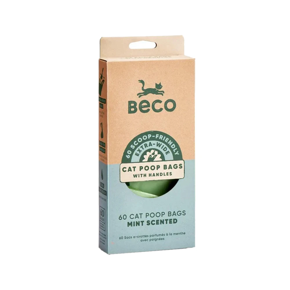 Beco Cat Poop Bags - Scented - 60 Stück