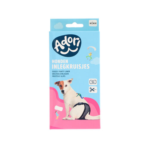 Adori Inlegkruis hondenbroek - XL/XXL - -Wit