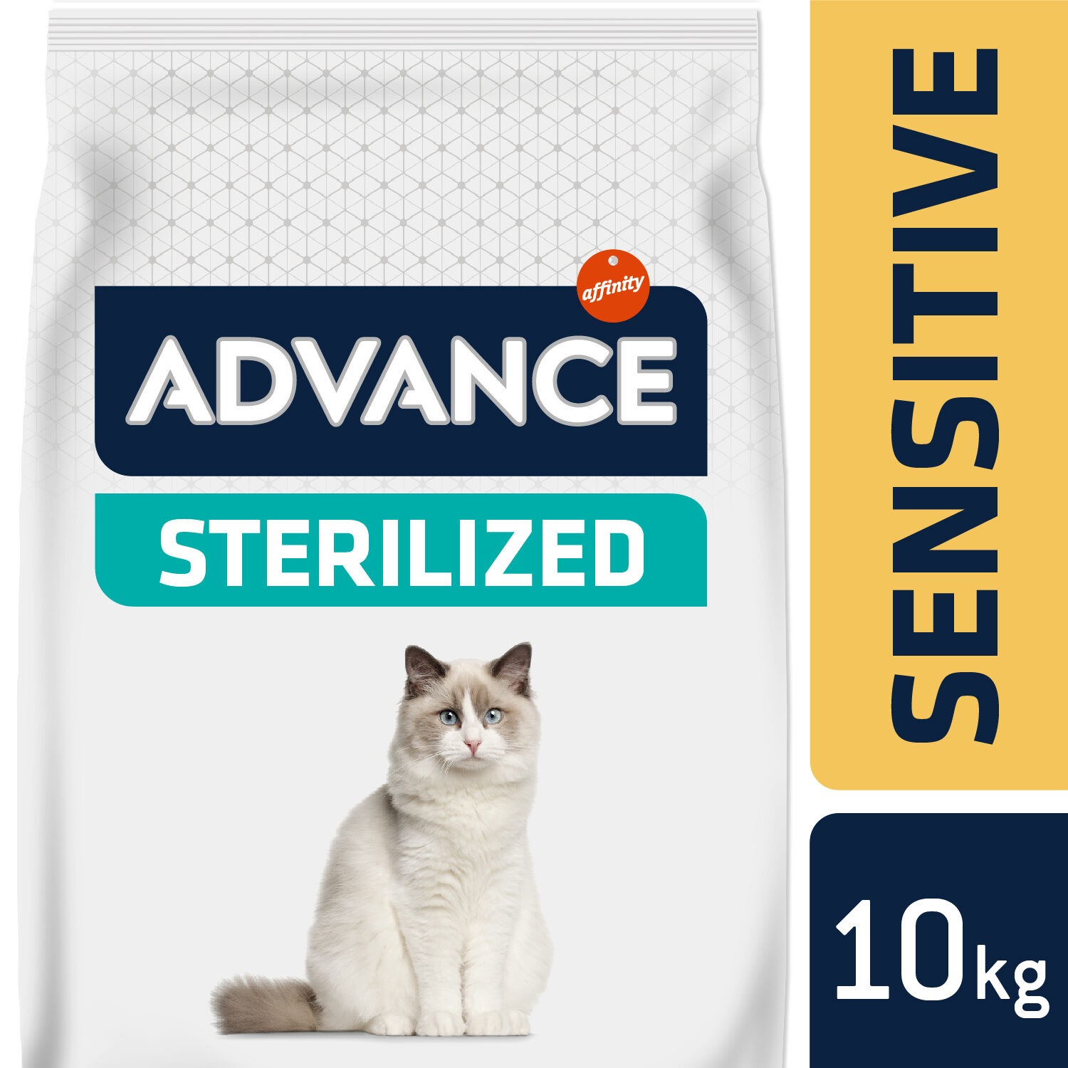 ADVANCE Sensitive Sterilized Cat Food Mit Lachs - 10 Kg, Für Sensible Katzen