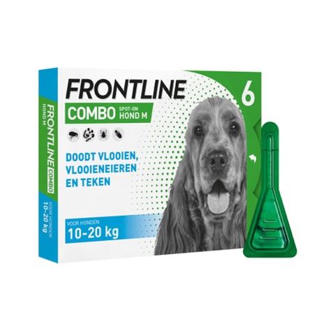 Frontline Combo Hond M (10-20 kg) - 2 x 6 pipetten