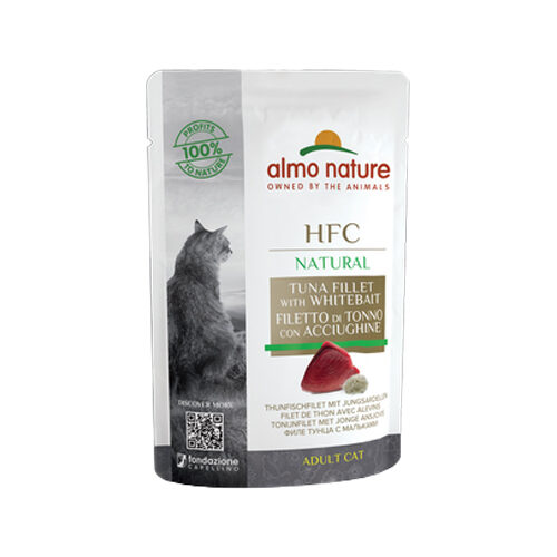 Almo Nature HFC Natural Kattenvoer Tonijn en Jonge Ansjovis - 24 x 55 g