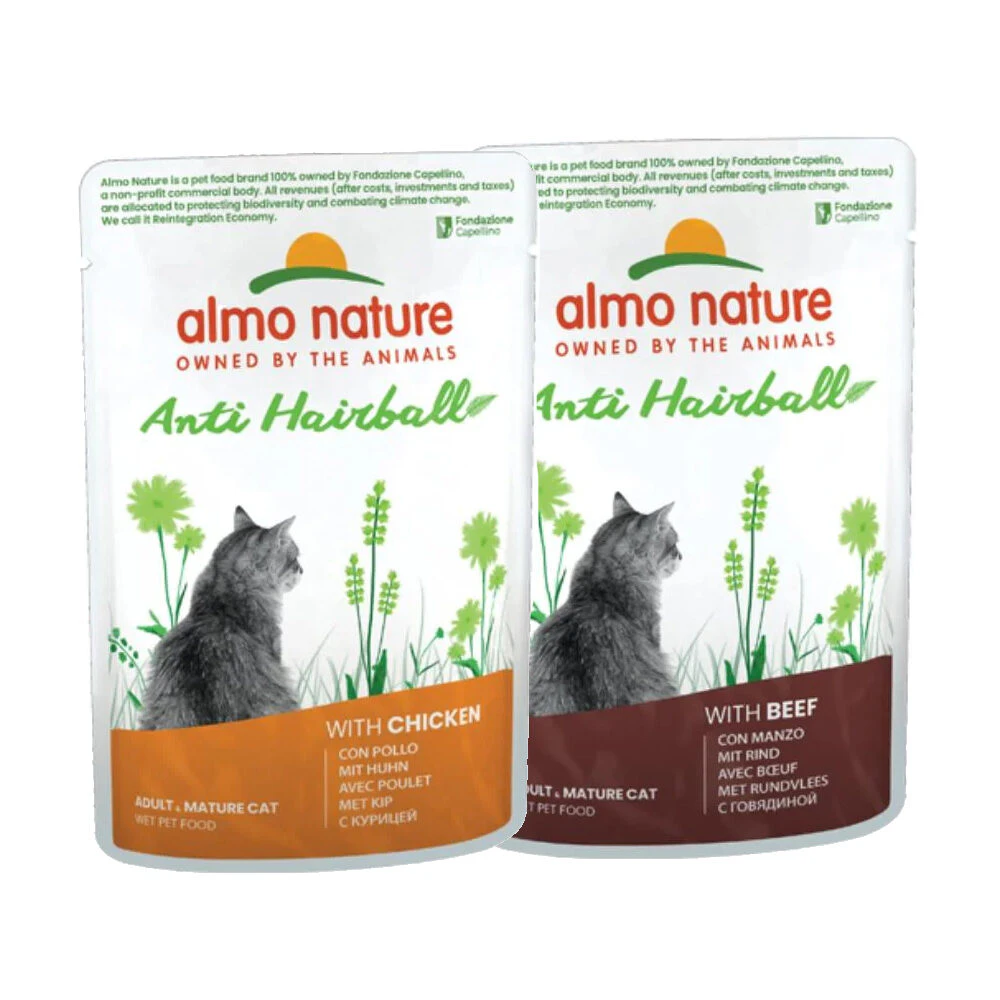 Almo Nature Anti Hairball - Sachet - Poulet et Bœuf