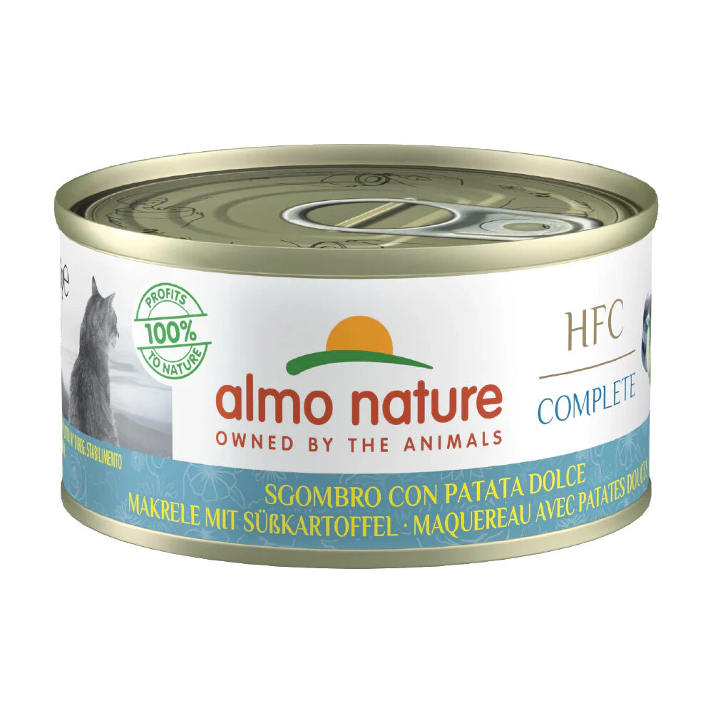 Almo Nature HFC Complete Adult - Boîte - Maquereau à la Patate Douce