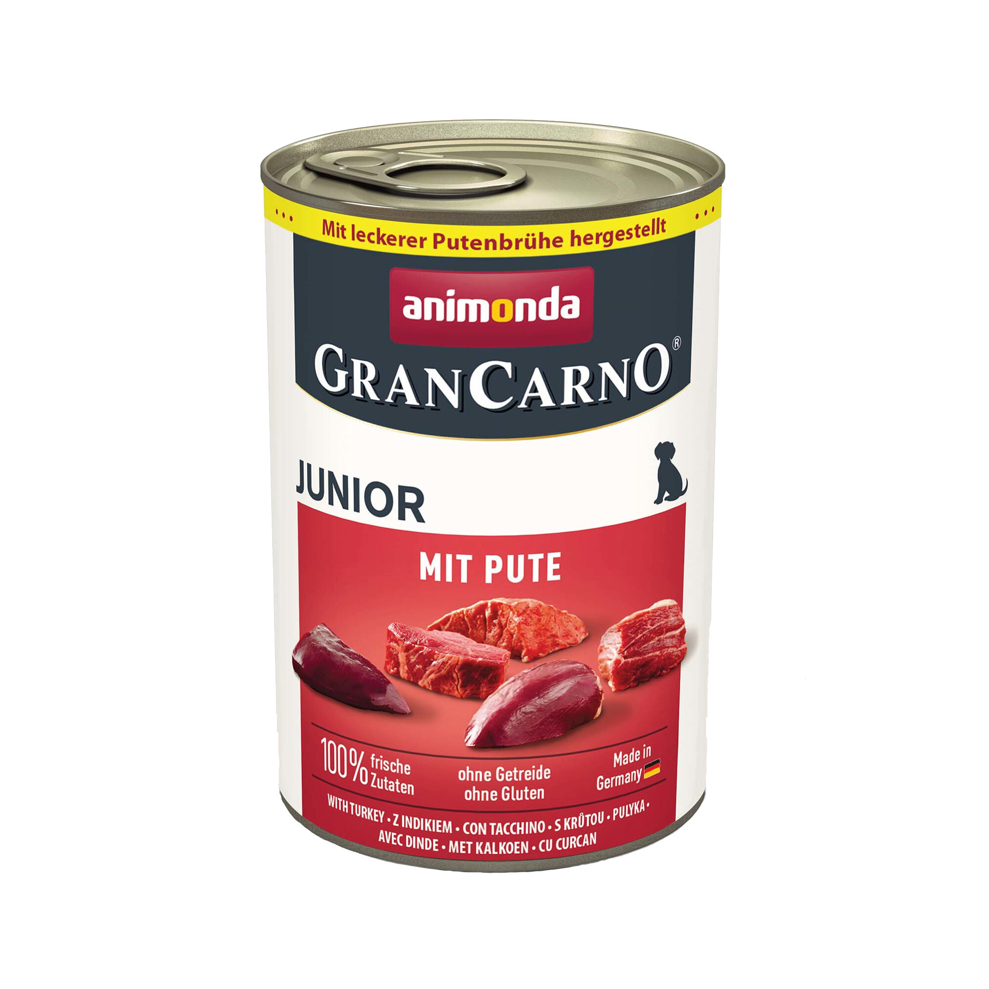 Animonda GranCarno Original Junior Hundefutter - Dosen - Pute - 6 x 400 g