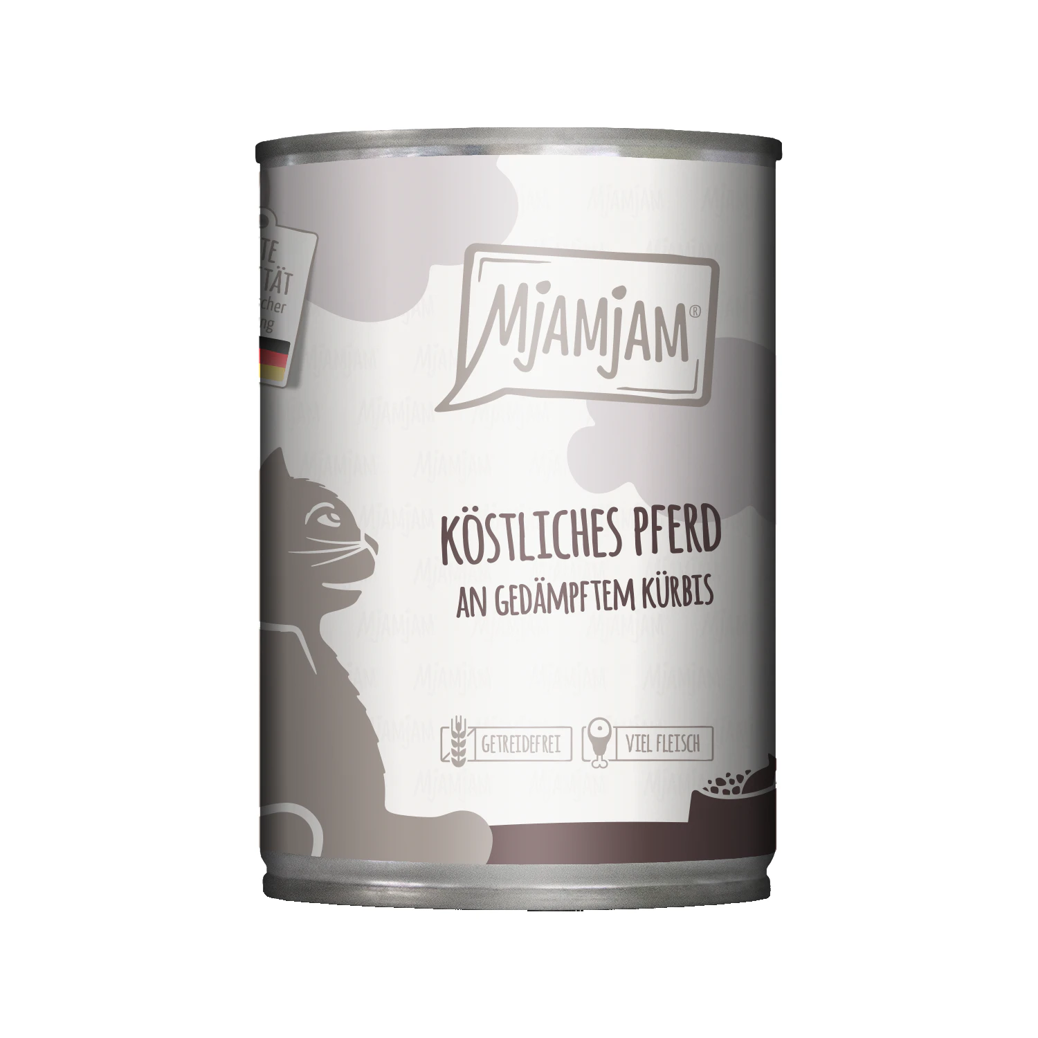 MjaMjaM Natvoer - Blik Adult Cat - Paard met pompoen - 12 x 400 g