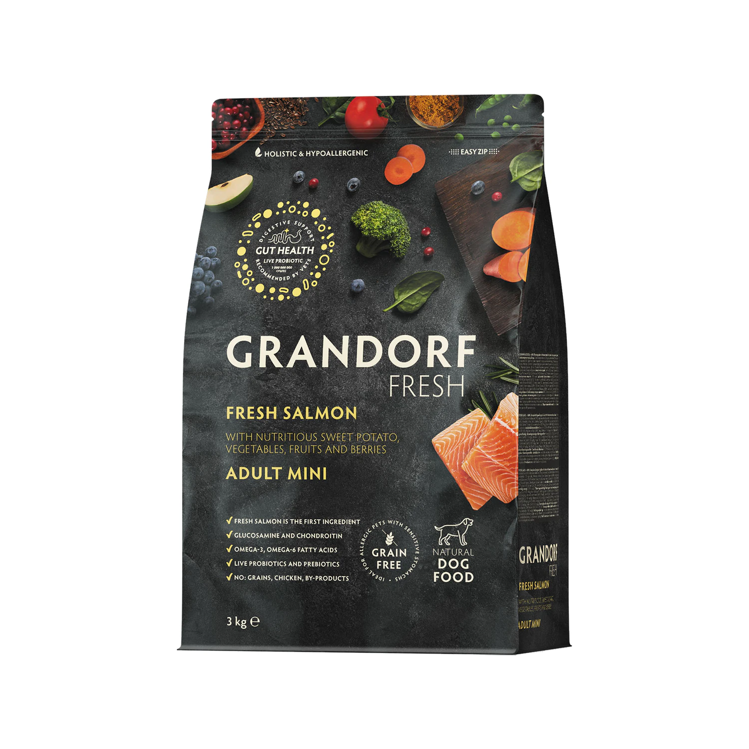 Grandorf Fresh Mini Breeds Adult - Salmone - Cibo per cani