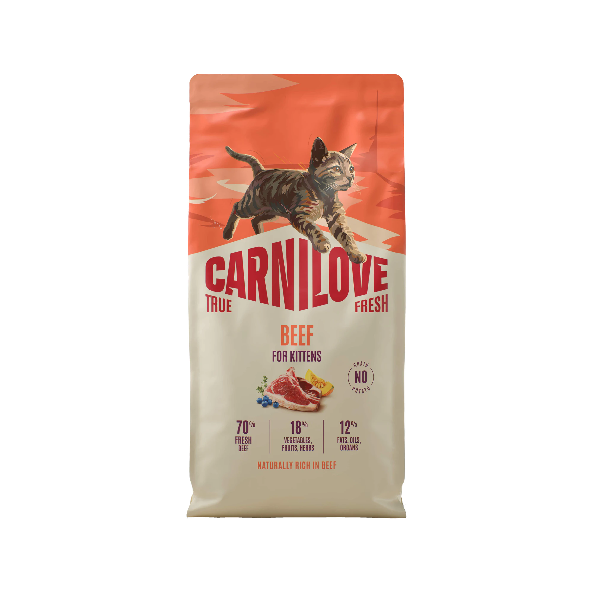 Carnilove True Fresh Kitten - Beef - 2 x 6 kg