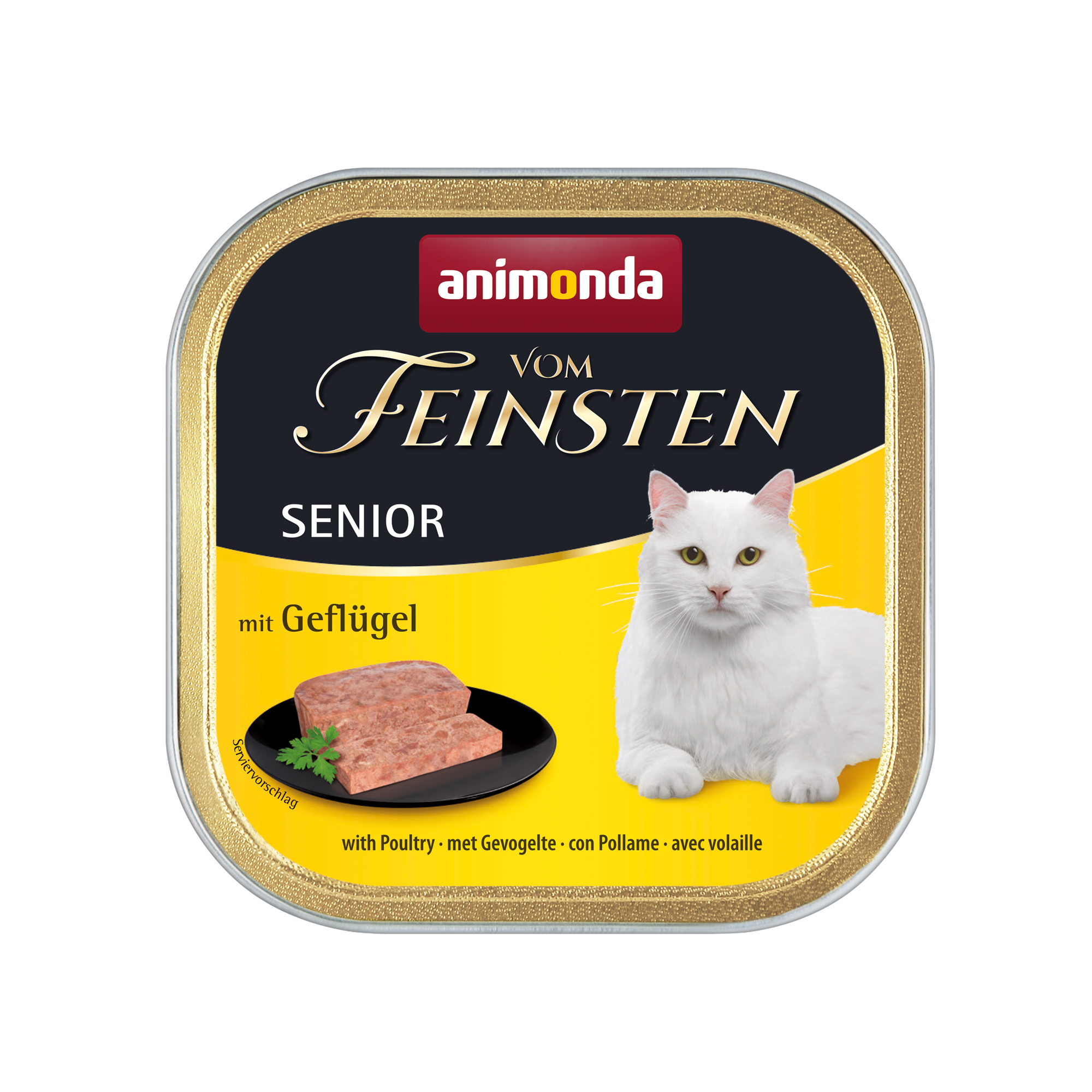 Animonda Vom Feinsten Senior Katenzfutter - Schälchen - Geflügel - 32 x 100 g