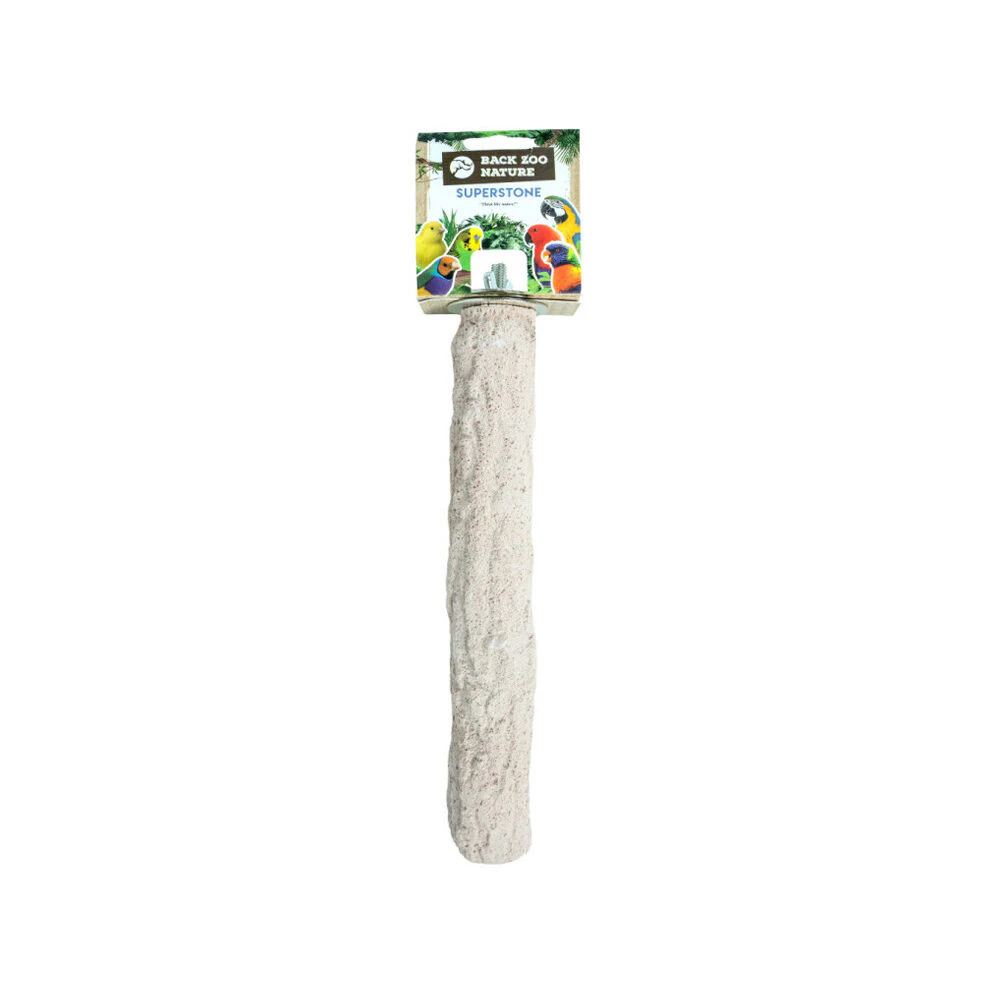 Back Zoo Nature Super Stone Perch - 28 cm x 40 mm - Perroquet