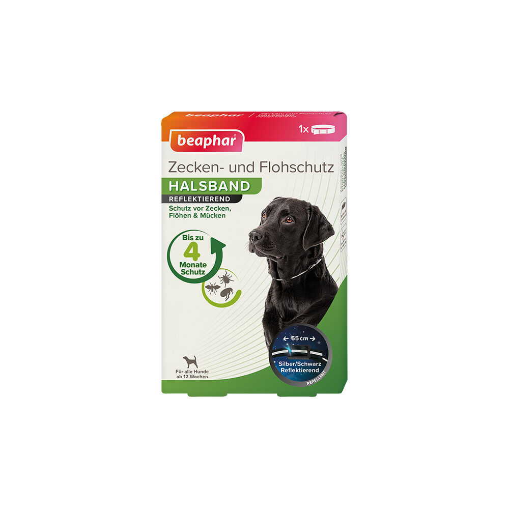 beaphar Vlooienband Reflecterend - Hond - 65 cm