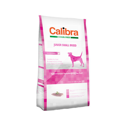 Calibra Grain Free Junior Small Breed Hundefutter - Ente & Kartoffel