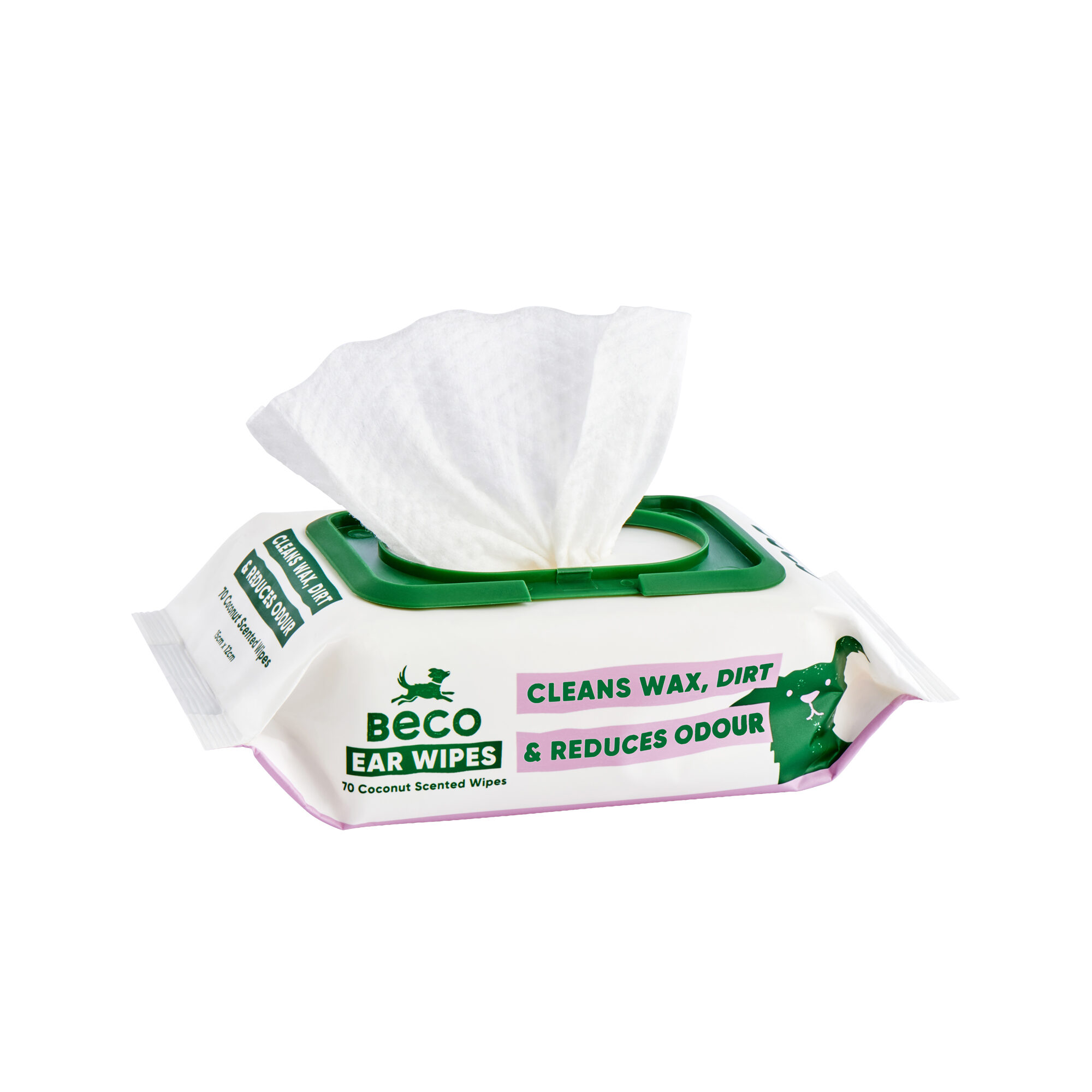 Beco Dog Ear Wipes - Coconut