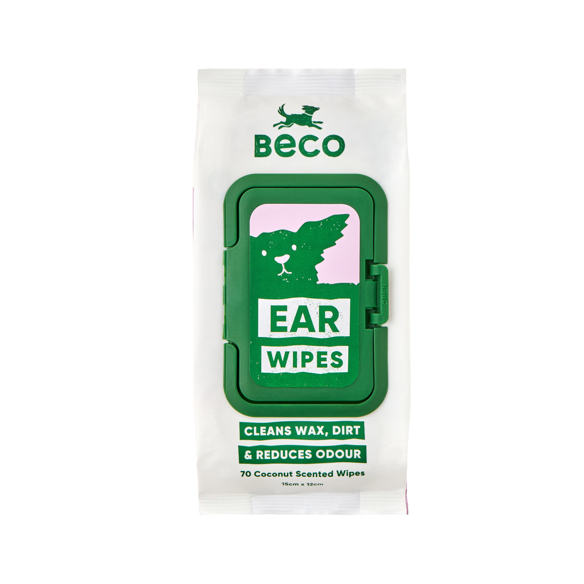 Beco Dog Ear Wipes - Coconut - 70 stuks