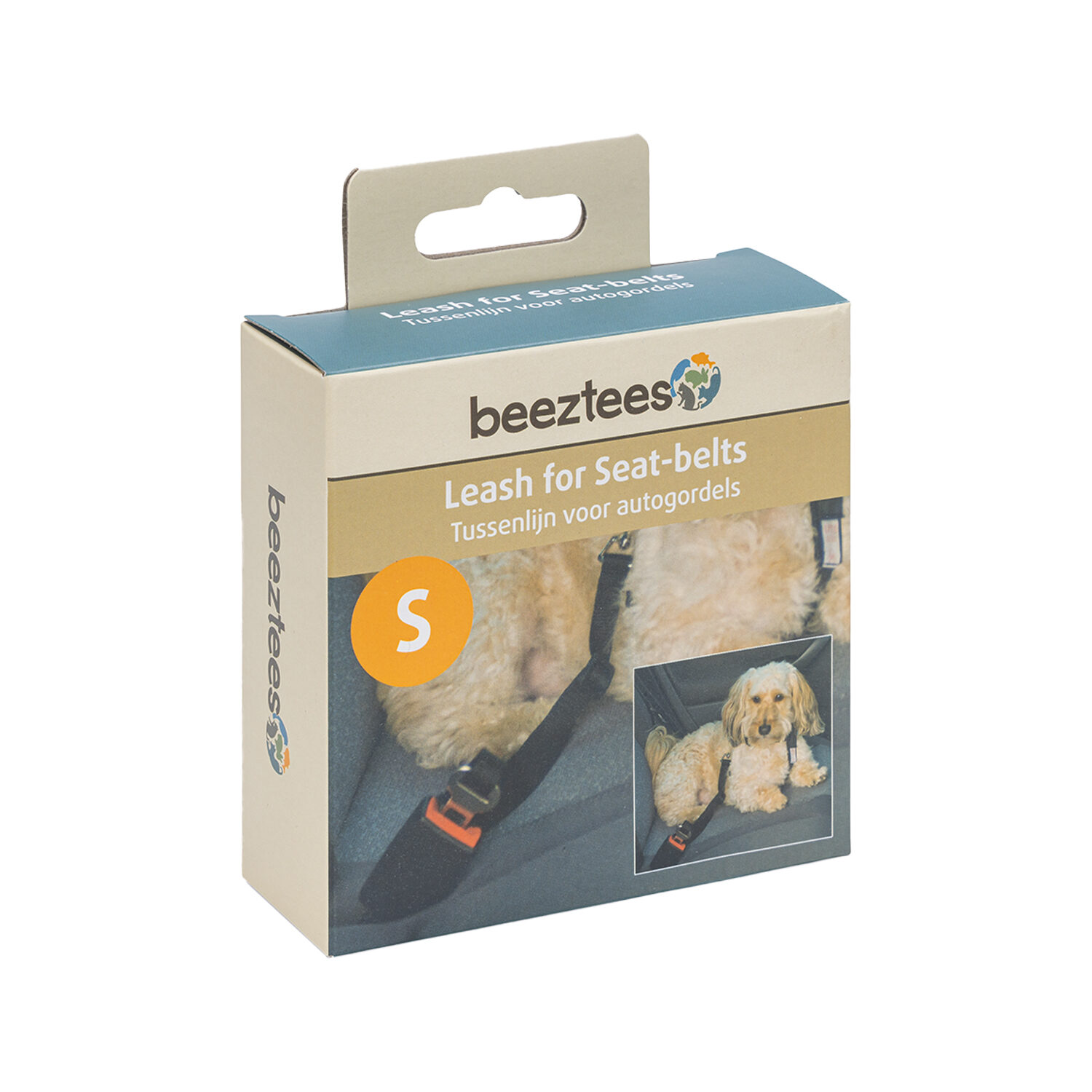 Beeztees hondentuig nylon 55x1,5cm zwart
