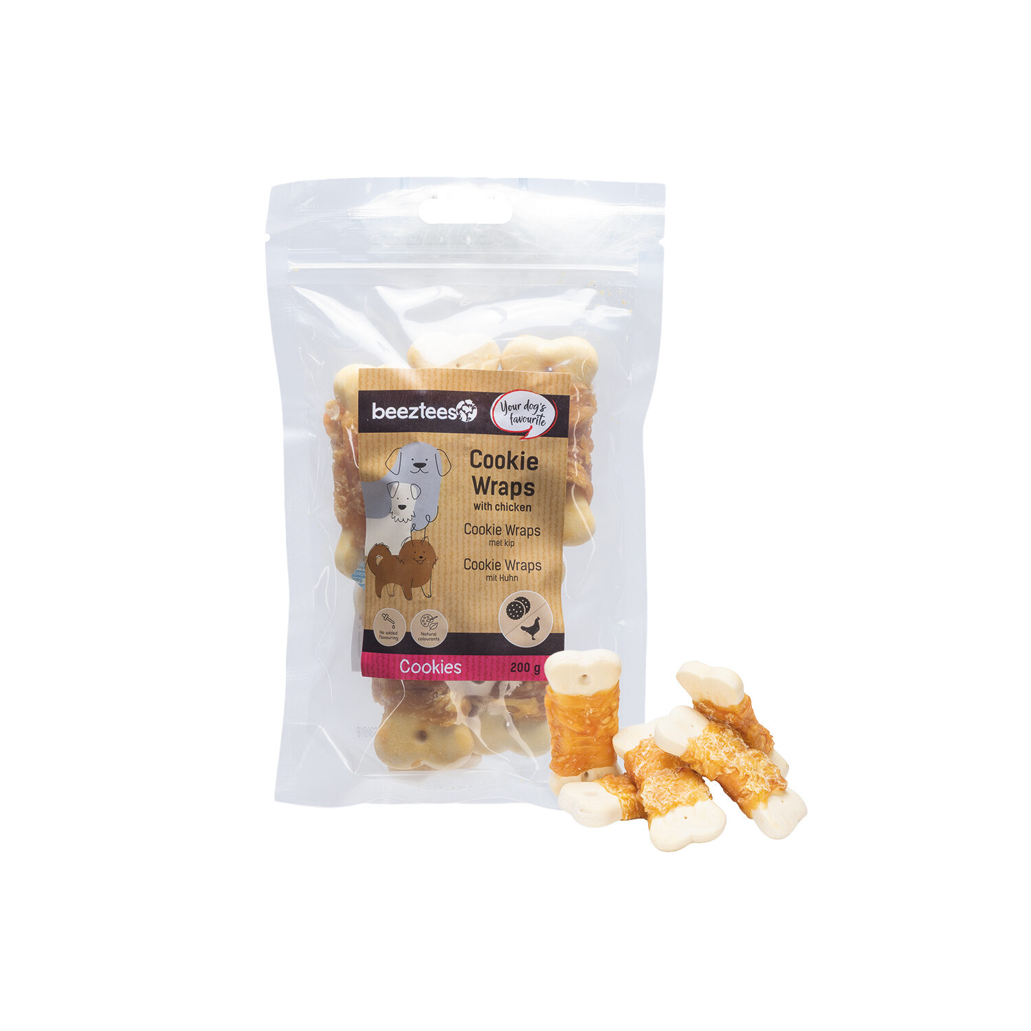 Beeztees Cookie Wraps avec Poulet