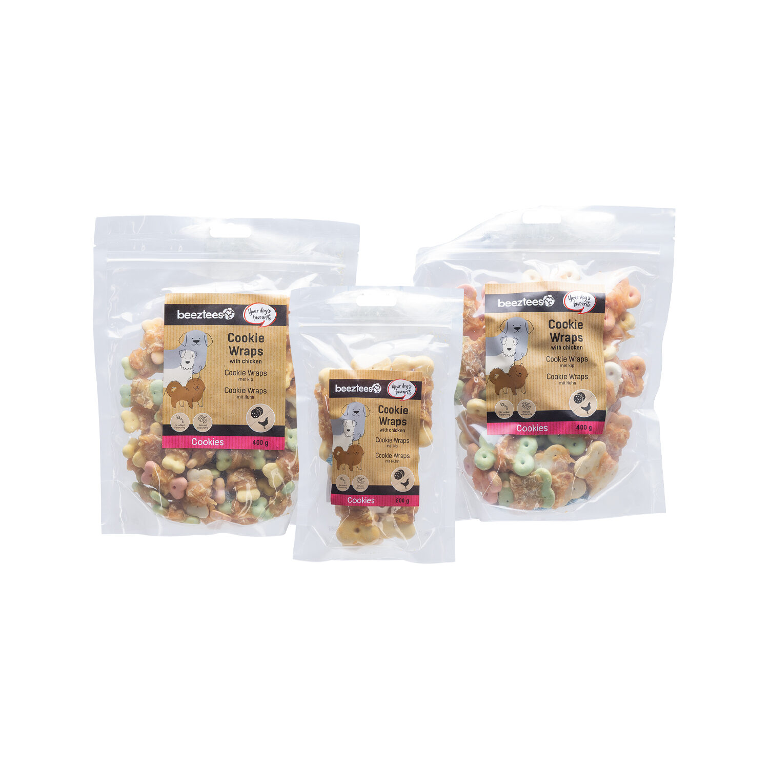 Beeztees Cookie Wraps avec Poulet