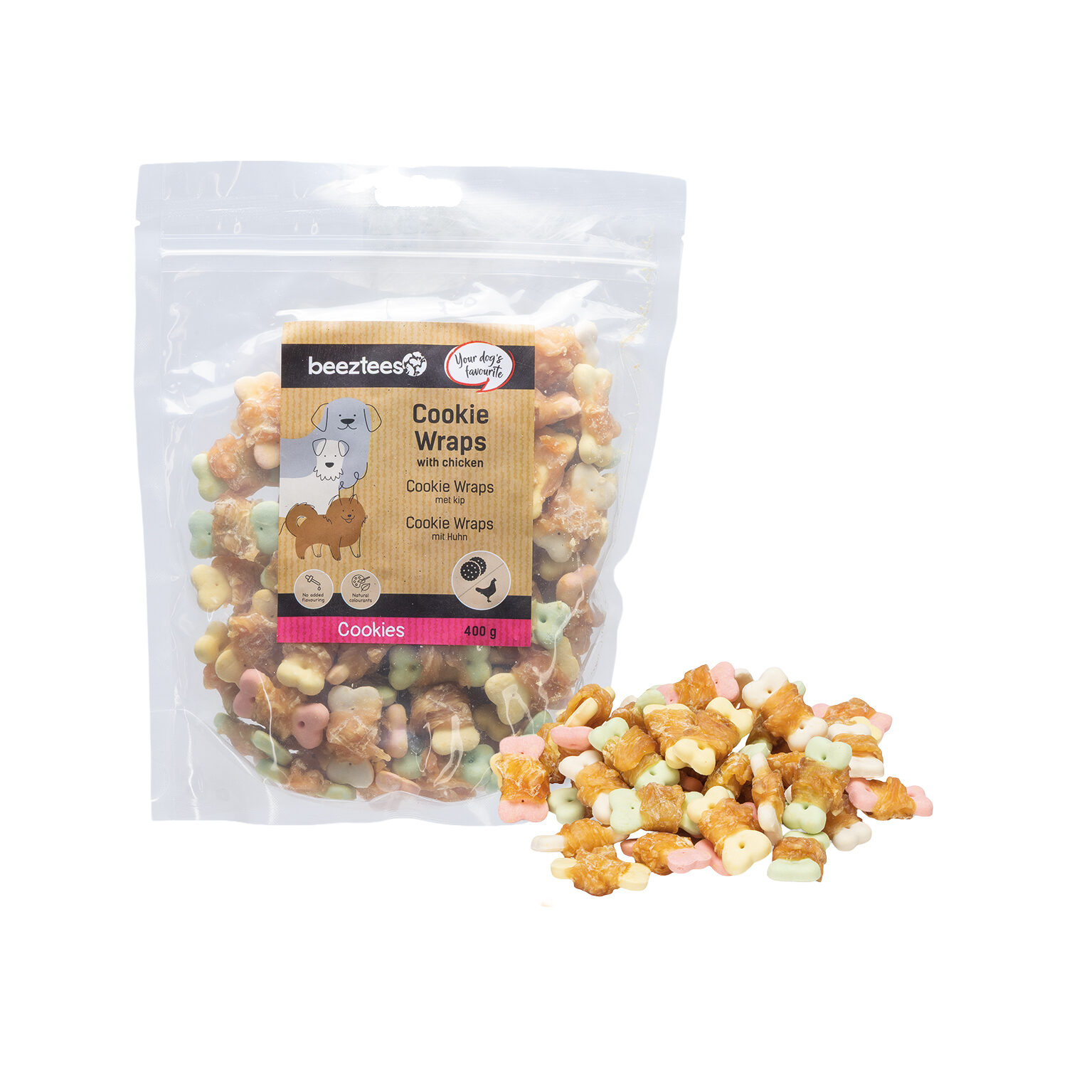 Beeztees Cookie Wraps avec Poulet