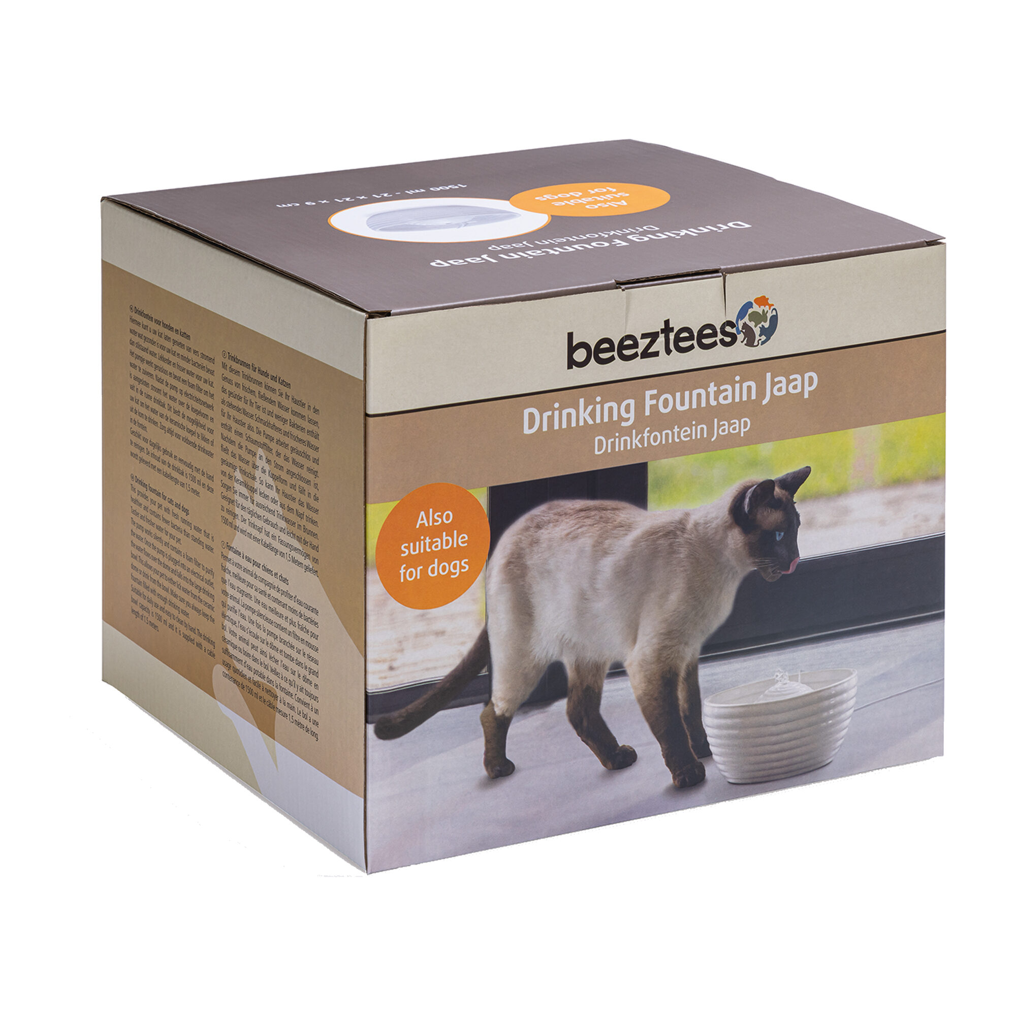 Beeztees Fontaine à Eau Jaap - Blanc