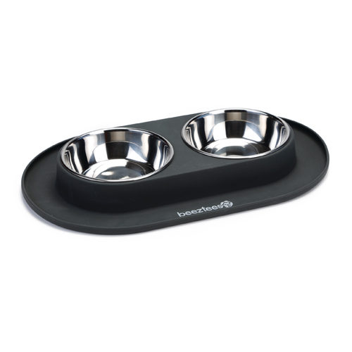 Beeztees Double Food Bowl - 40 x 24cm