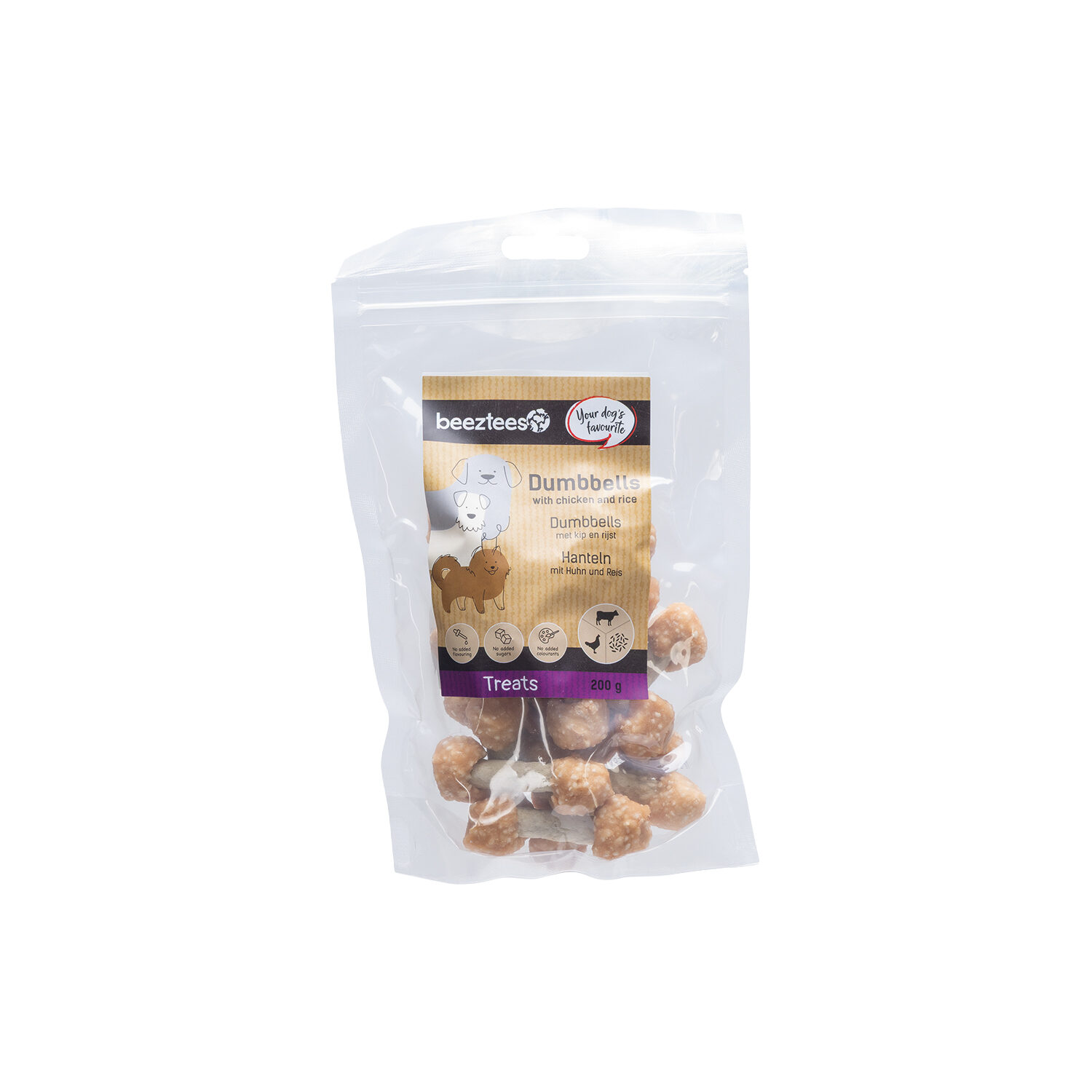 Beeztees Dumbbells Mit Huhn Und Reis - 200 G