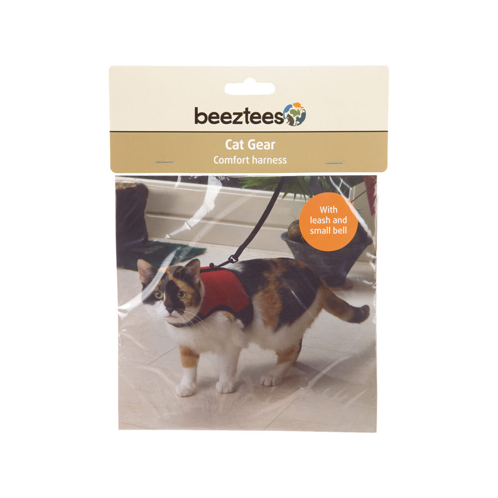 Beeztees Katteharnes - Rød