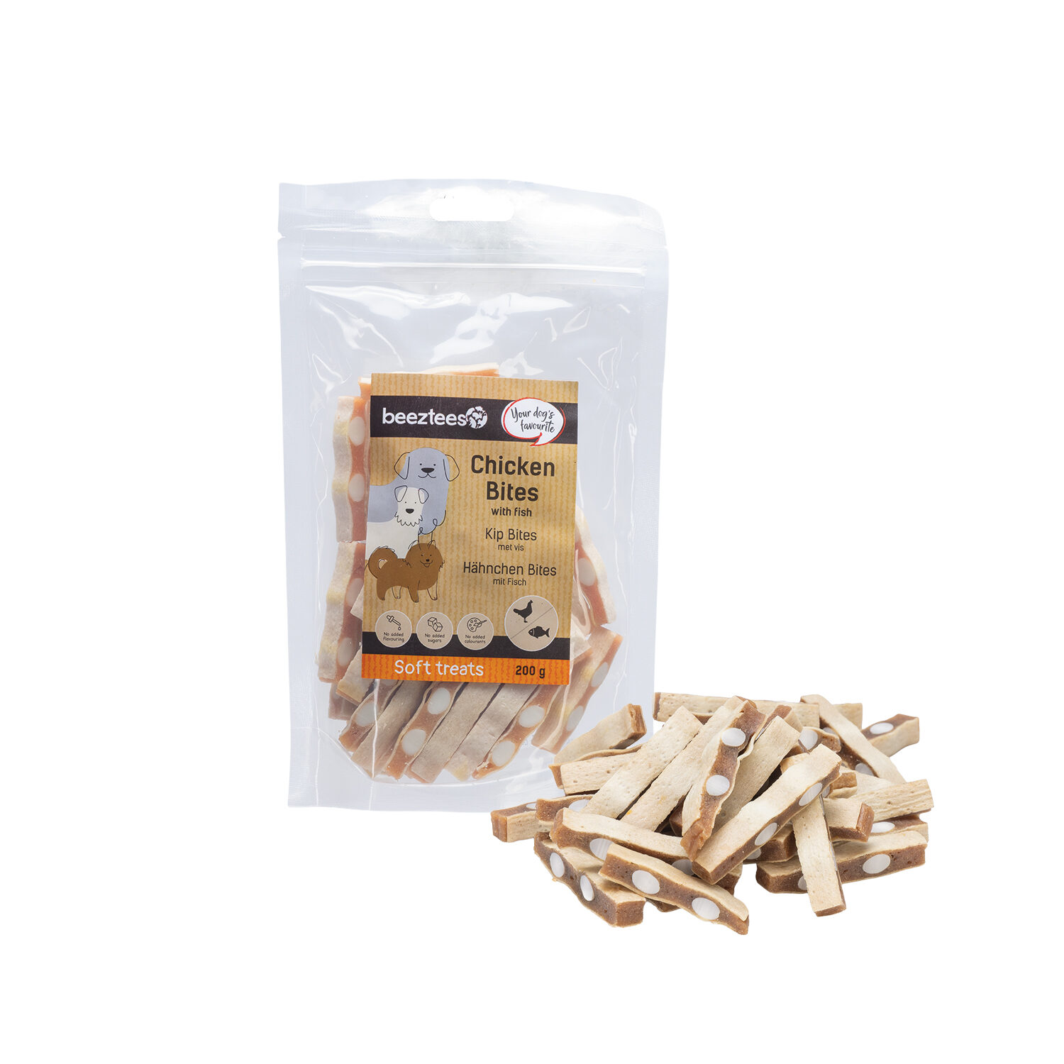 Beeztees Poulet Bites avec Poisson