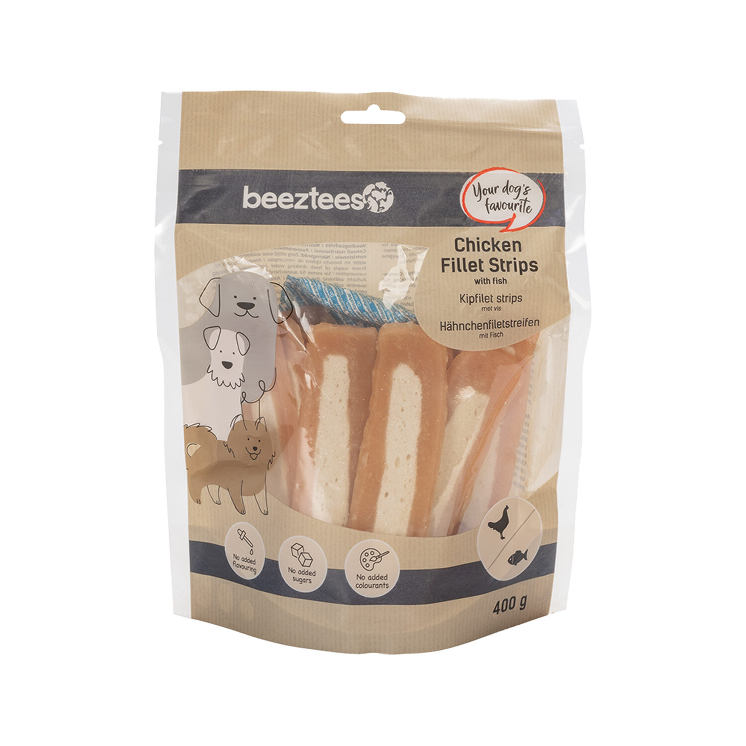 Beeztees Kip Strips met Vis