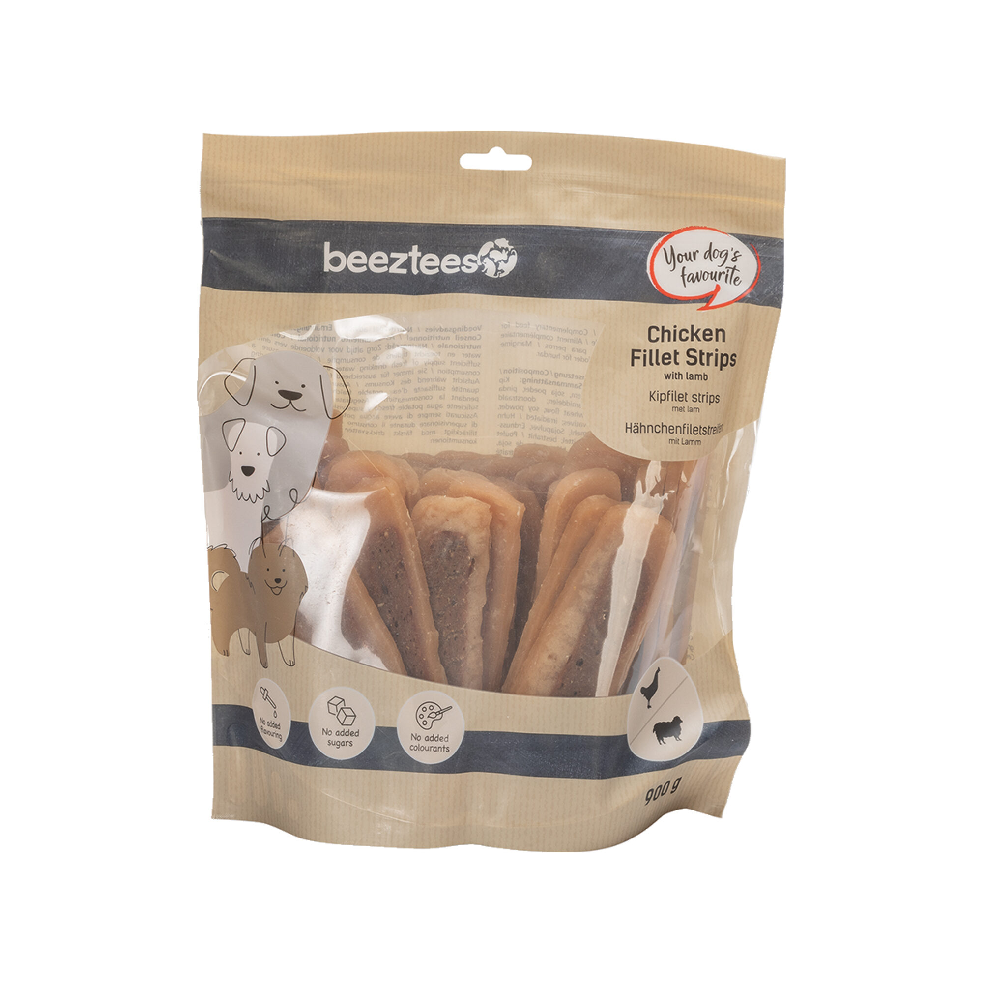Beeztees Chicken Fillet Strips with Lamb - 900 g