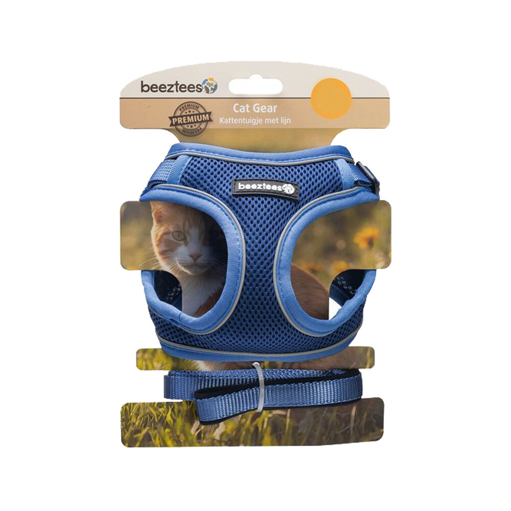Beeztees Parinca Katzengeschirr - Blau - M/L