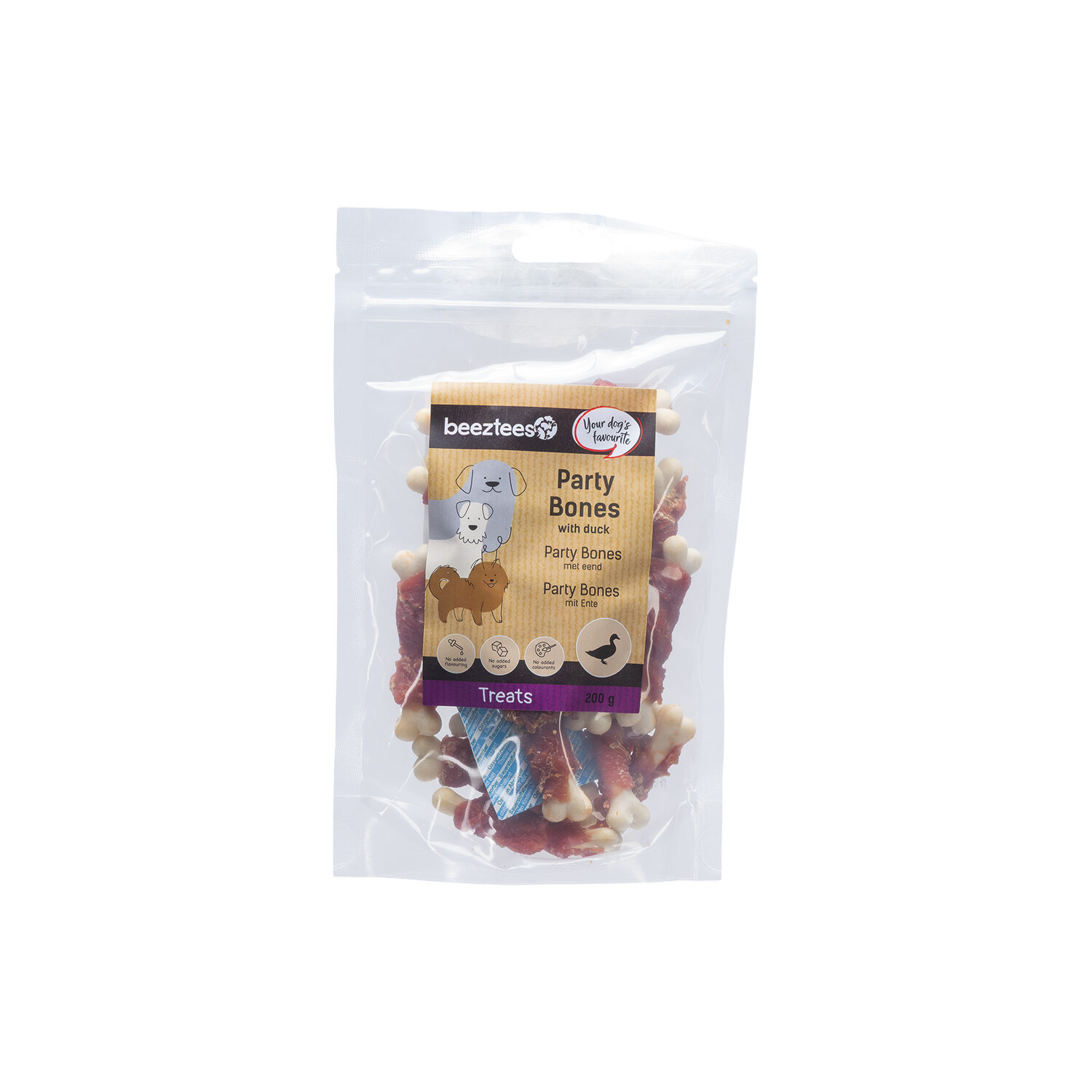 Beeztees Party Bones - Canard - 200 g