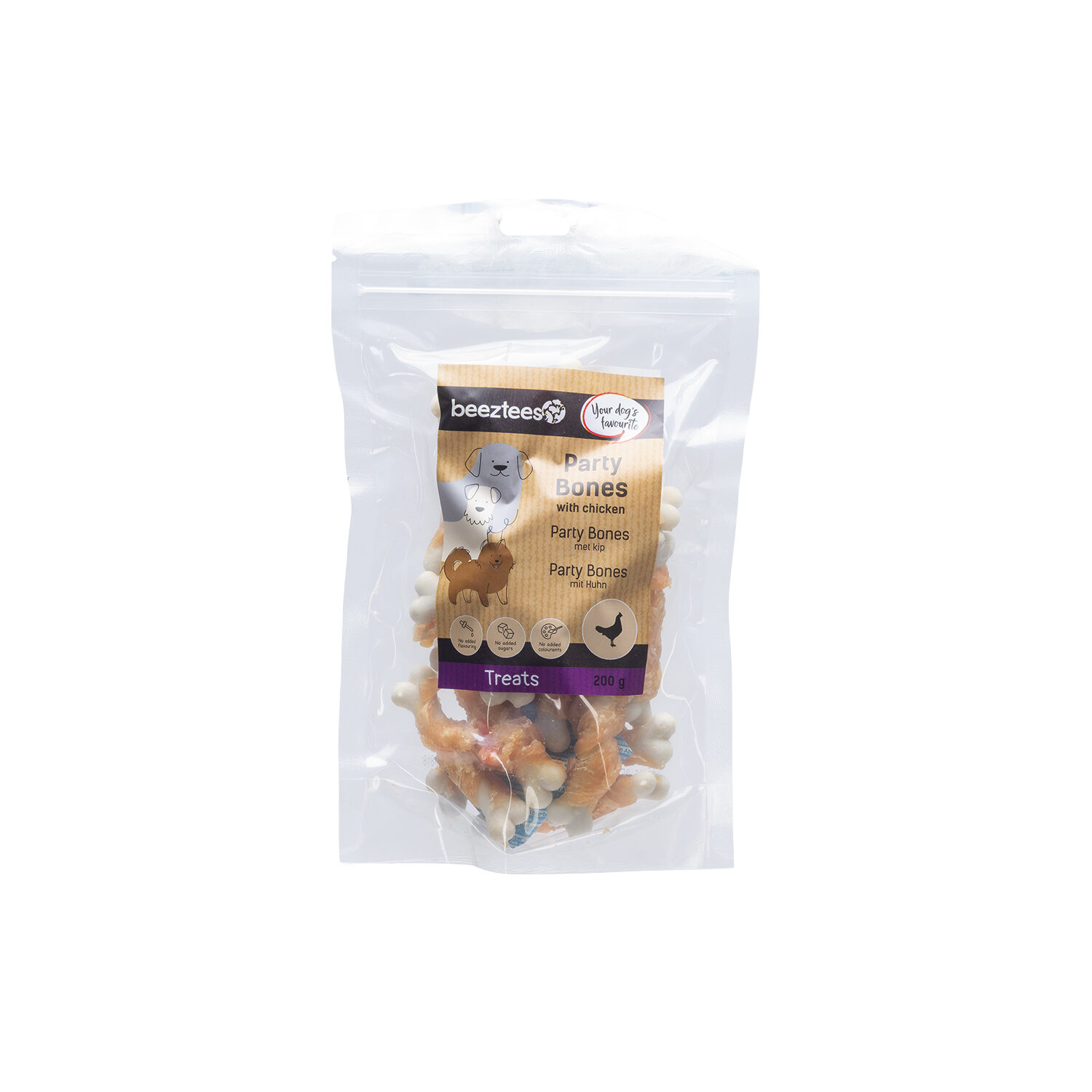 Beeztees Party Bones - Poulet - 200 g