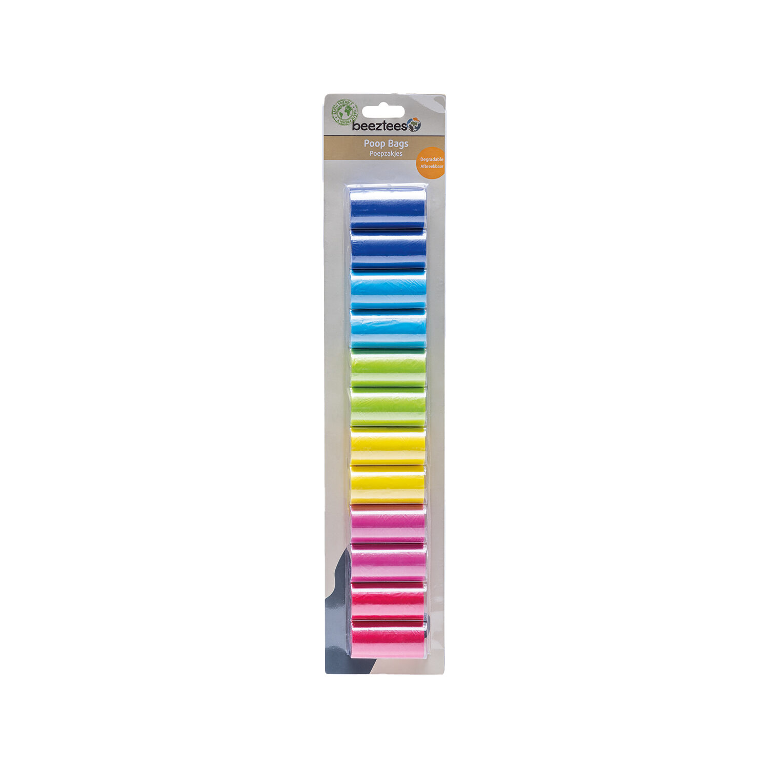 Beeztees Poepzakjes Regenboog - 12 x 20 stuks