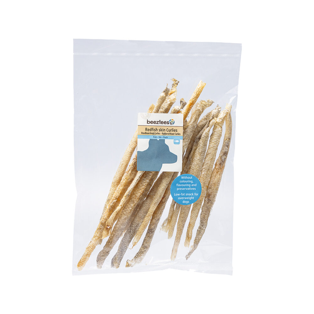 Beeztees Roodbaarshuid Curlies - 100 g