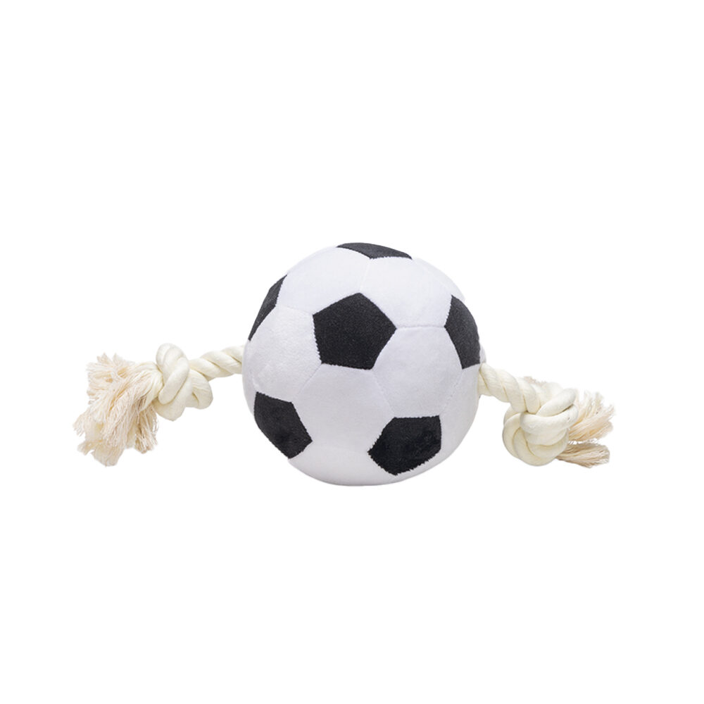Beeztees Fodbold med Reb - 27 cm