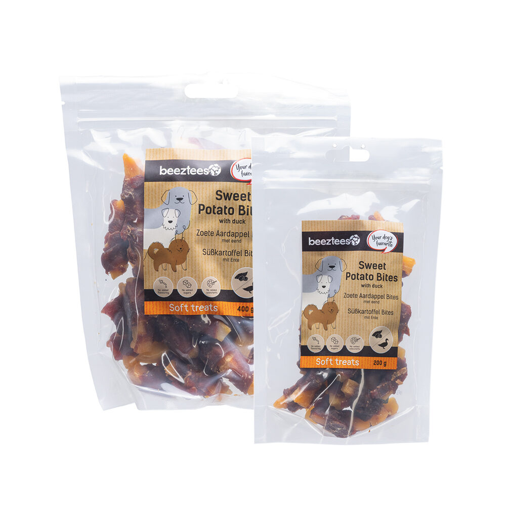 Beeztees Süßkartoffel Bites - Ente - 400 G