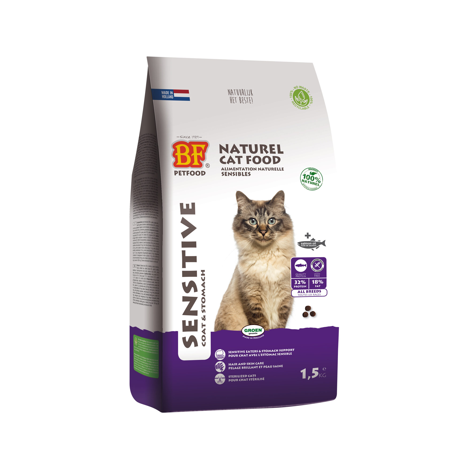 Biofood Sensitive Katzenfutter - 1, 5 Kg