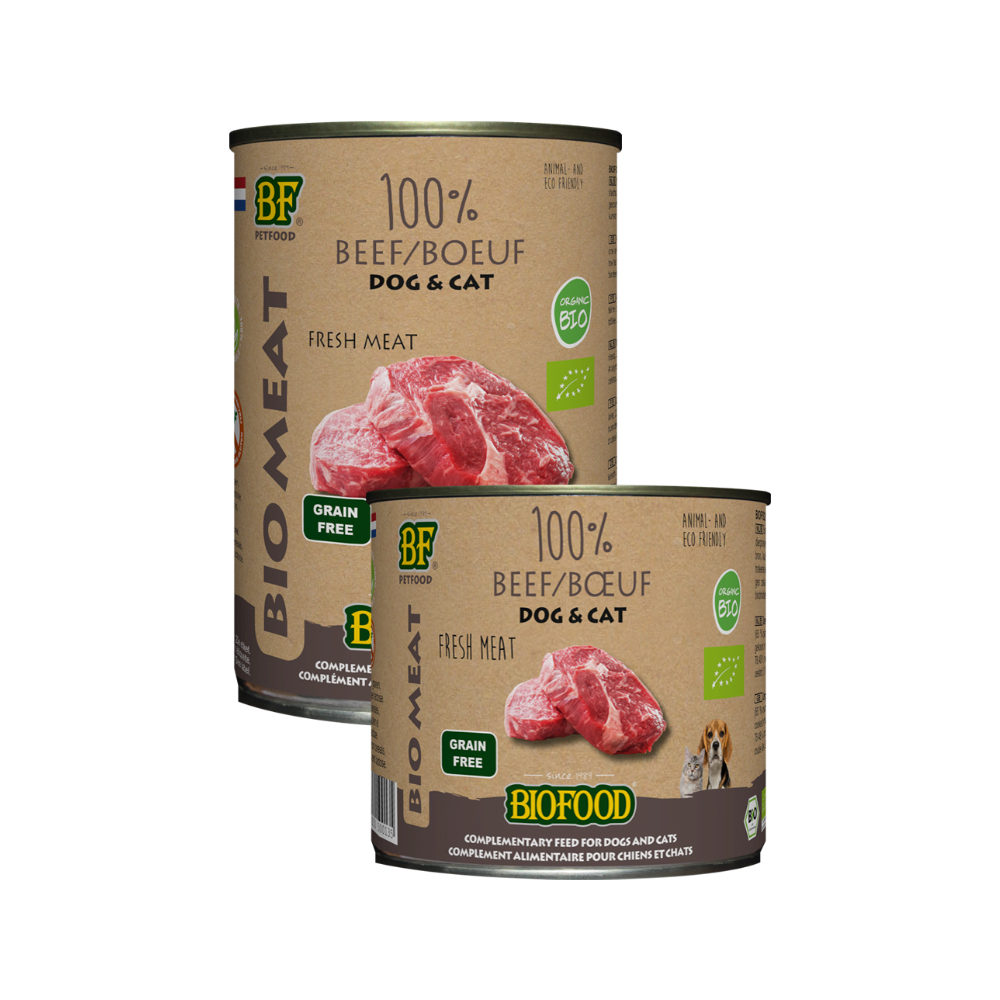 Biofood Organic 100% Beef - Cats & Dogs | Order | Medpets.at