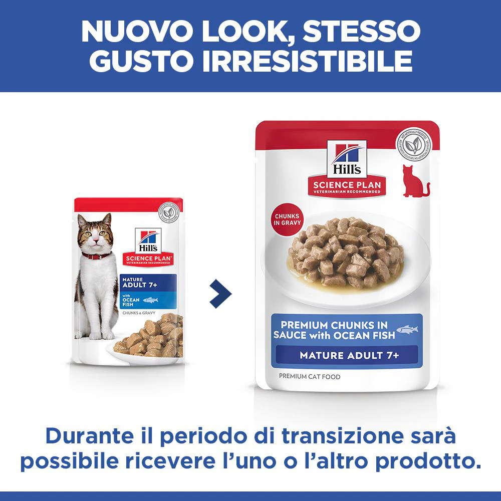 Hill's Science Plan Mature Adult - Pesce Marino - Bustina Pasto