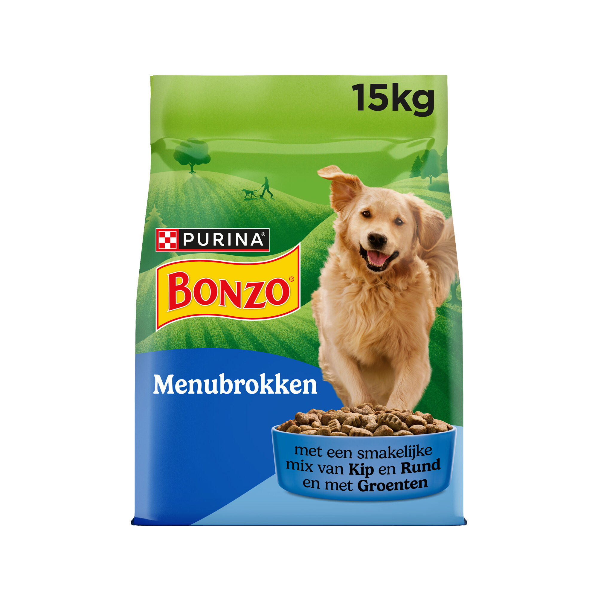 Bonzo Menubrokken Hondenvoer - Kip & rund