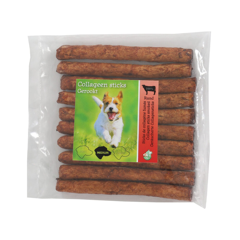 Boon Stick di Collagene - Affumicati - 15 mm - 10 pezzi