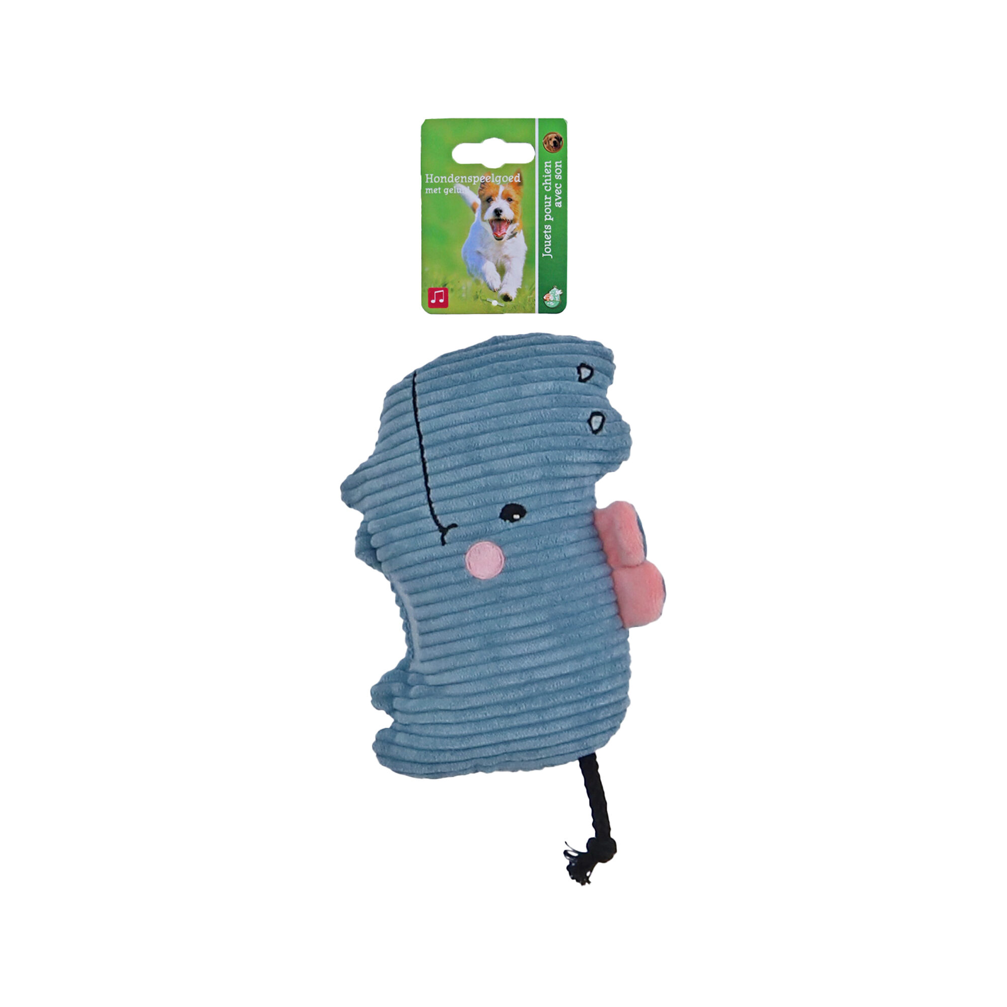 Boon Corduroy Hippopotamus with Squeak and Crinkle