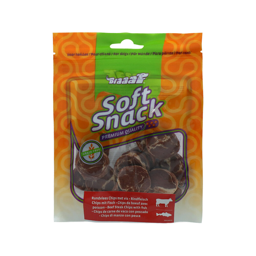 Braaaf Beef Steak Chips - Beef and Fish