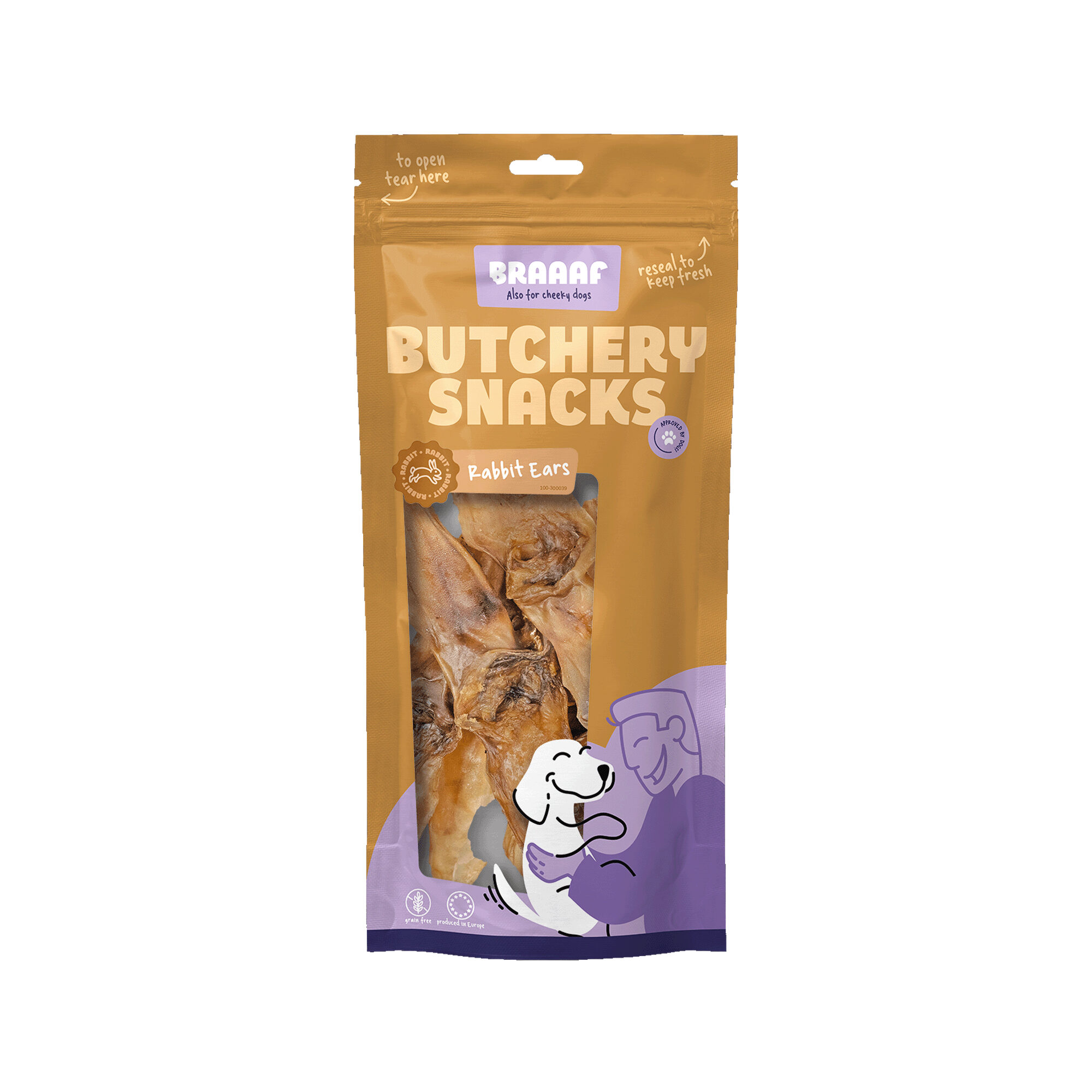 Braaaf Oreilles de lapin - 80 g