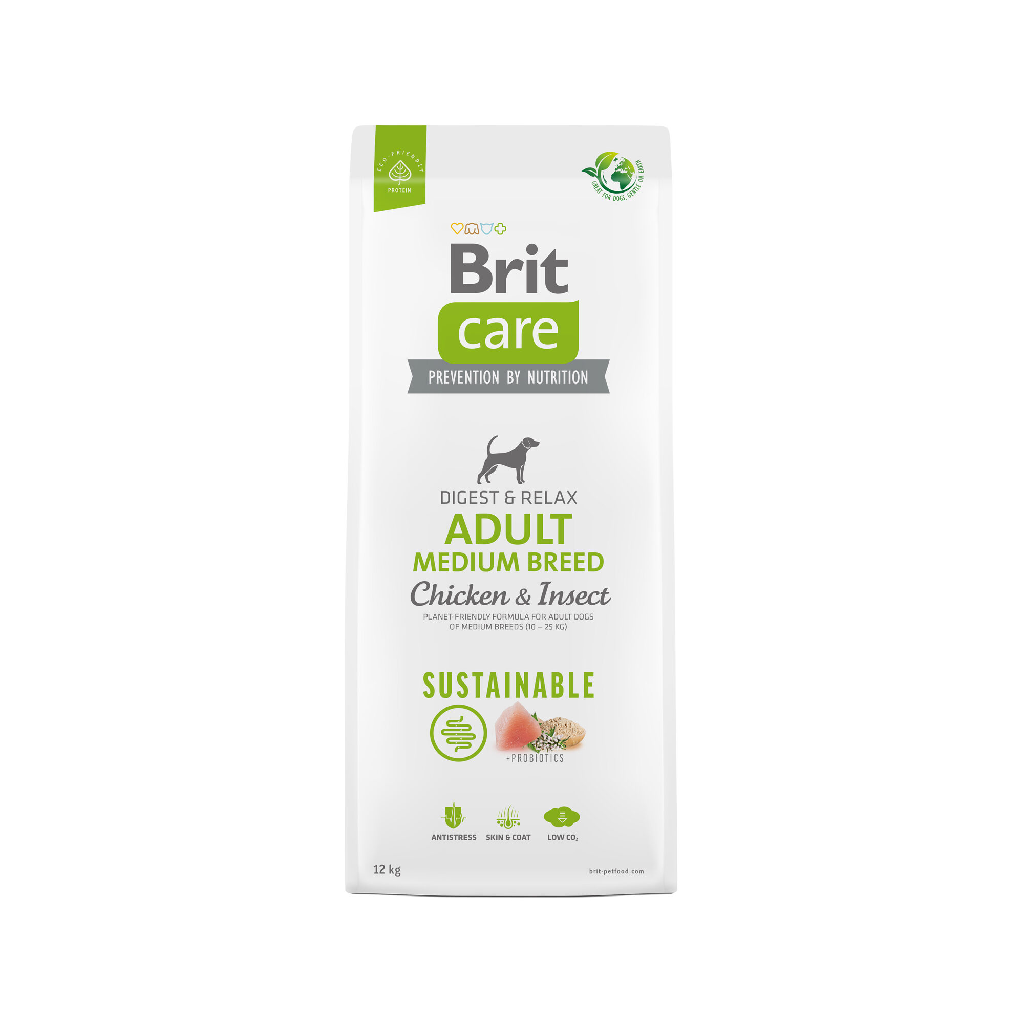 Brit Care – Sustainable Adult – Mittelgroße Hunde – 12 kg