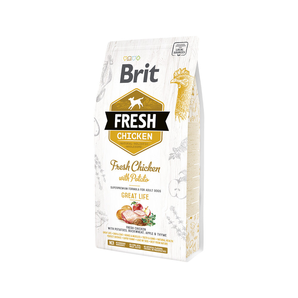 Brit fresh chicken shop with potato puppy