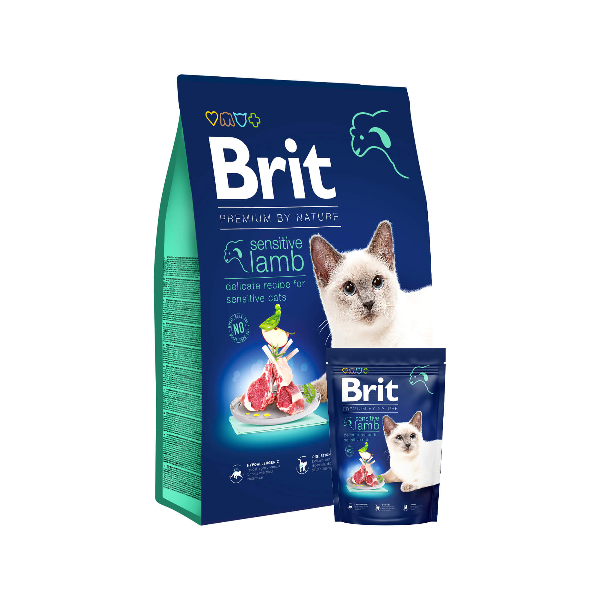 Brit Premium By Nature Cat - Sensitive Lamm - 1, 5 Kg