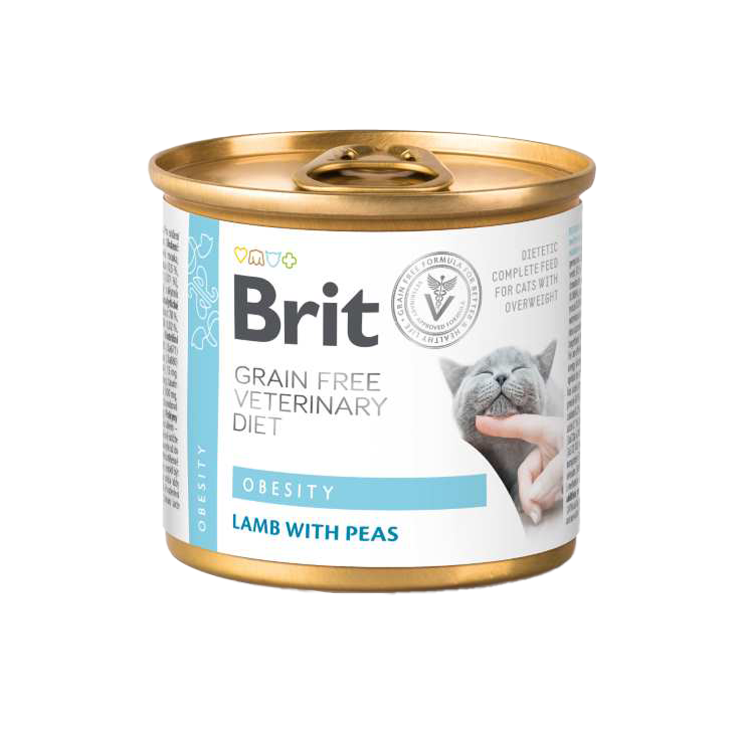 Brit Veterinary Diet Cat - Grain free - Obesity - Blik - 6 x 200 g